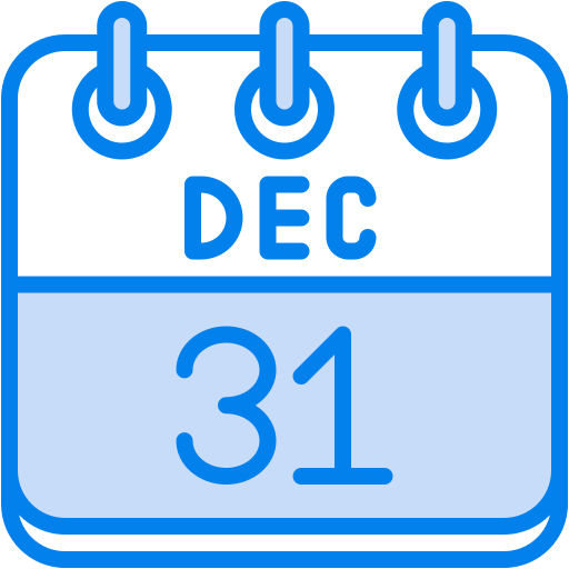 31 de diciembre icono gratis