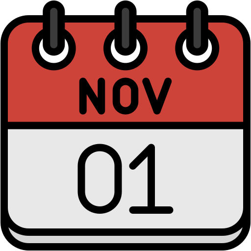 1 de noviembre icono gratis