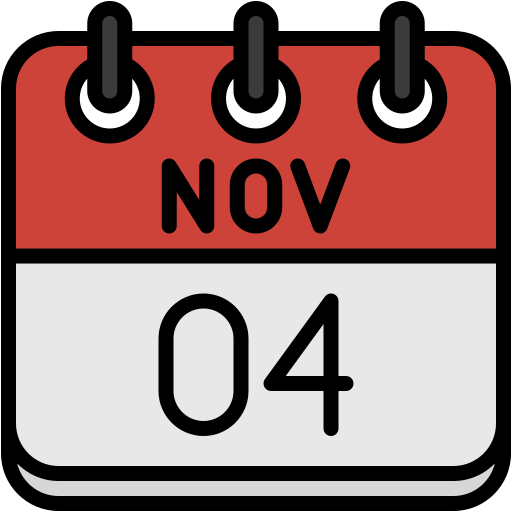 4 de noviembre icono gratis