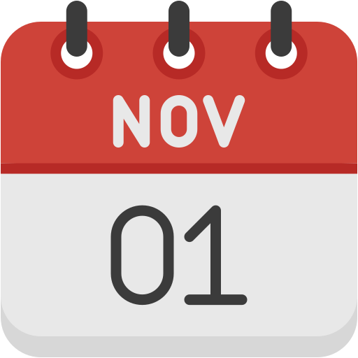 1 de noviembre icono gratis