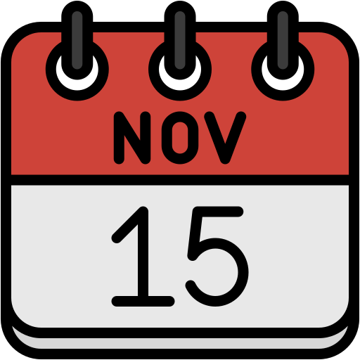 15 de noviembre icono gratis