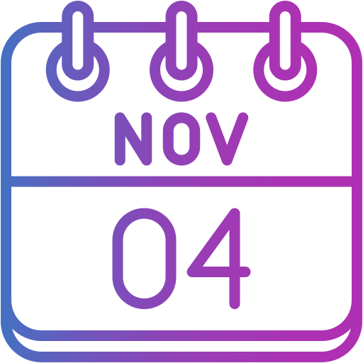 4 de noviembre icono gratis