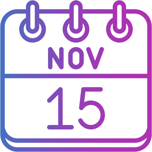 15 de noviembre icono gratis