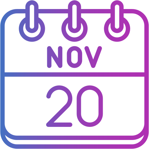 20 de noviembre icono gratis