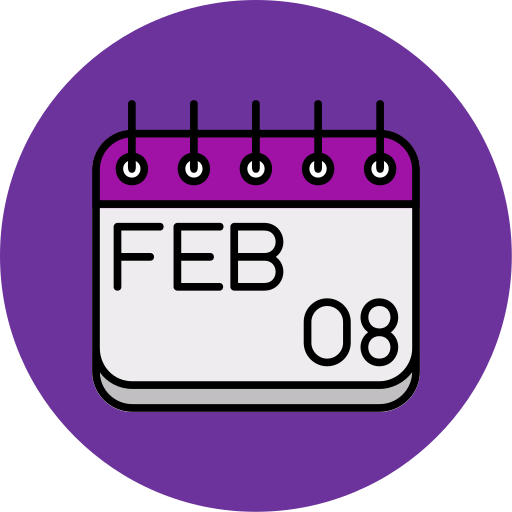 février Icône gratuit