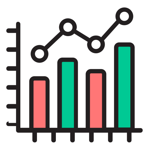 gráfico de barras icono gratis