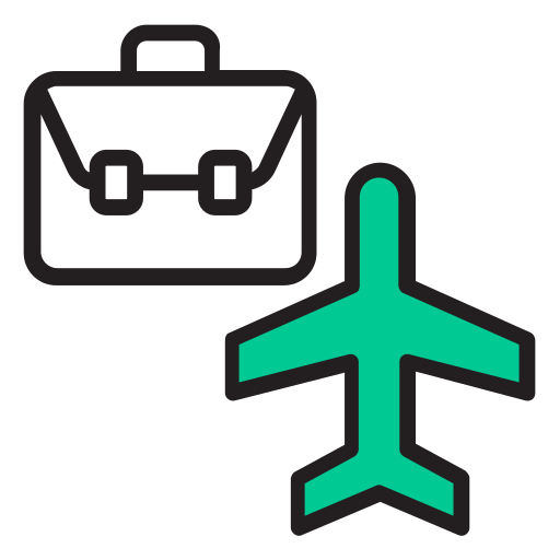 Деловые поездки бесплатно иконка