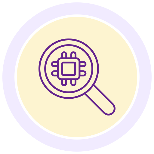 chip de inteligencia artificial icono gratis