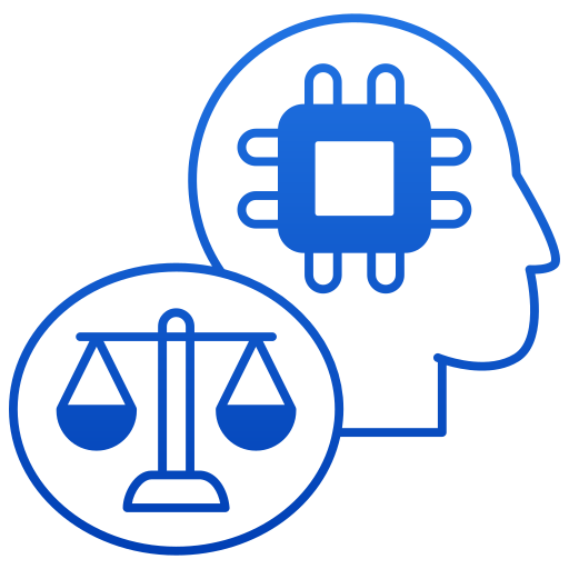 Ética de la ia icono gratis