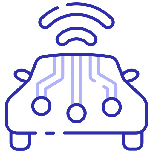 vehículo autónomo icono gratis