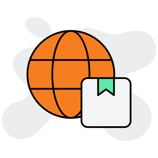 Global delivery free icon
