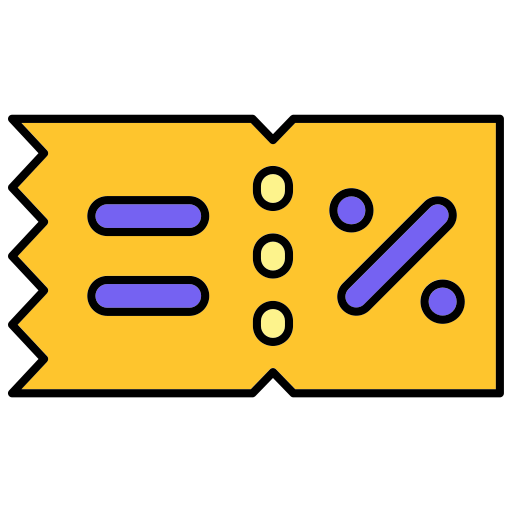 Coupon code free icon Coupon code free icon
