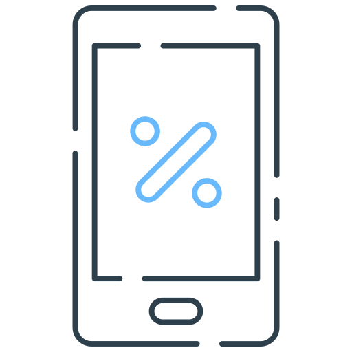 oferta en línea icono gratis