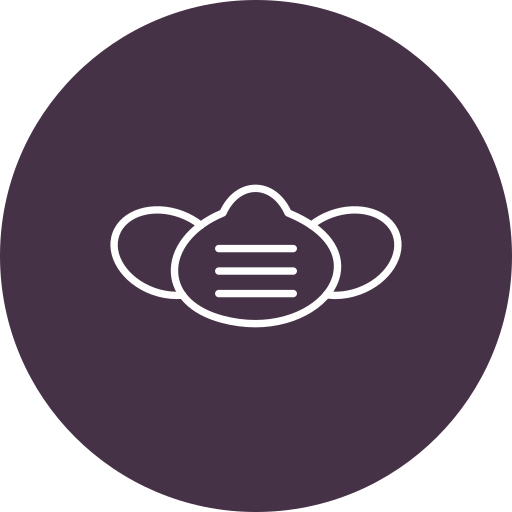 máscara antipolvo icono gratis