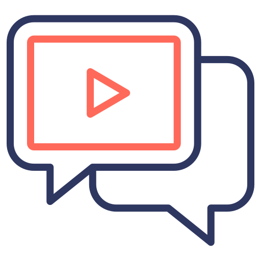 Video chat free icon Video chat free icon