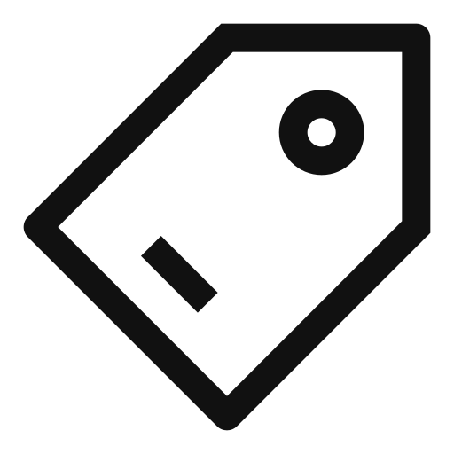 etiqueta icono gratis