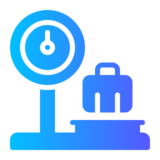 báscula para equipaje icono gratis