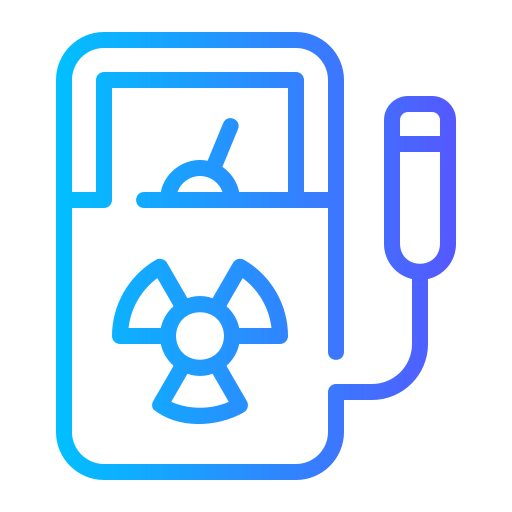 detector de radiación icono gratis