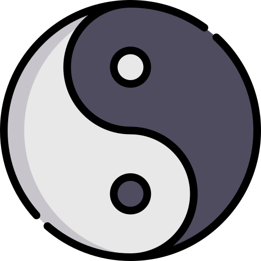 Yin yang icono gratis