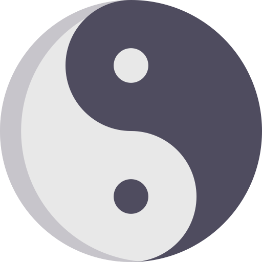 Yin yang icono gratis