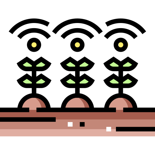 Granja inteligente icono gratis