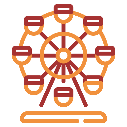 Ferris wheel free icon