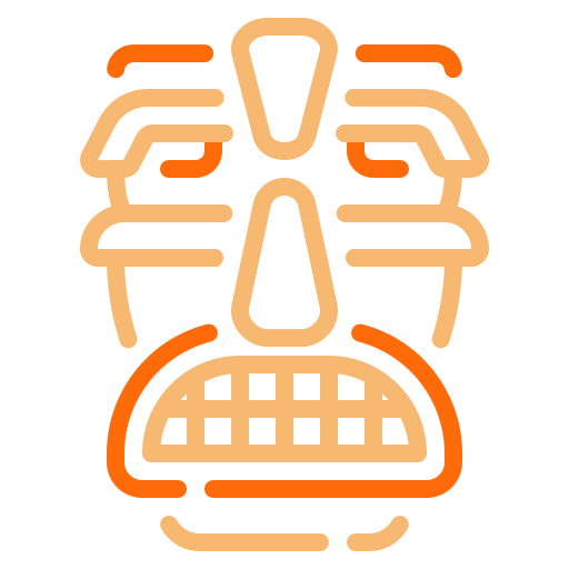 máscara tribal icono gratis