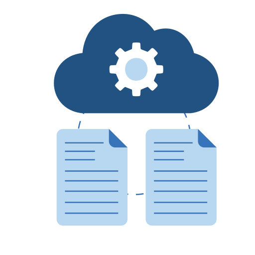 recopilación de datos en la nube icono gratis