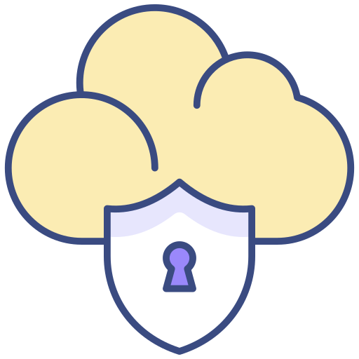 protección en la nube icono gratis