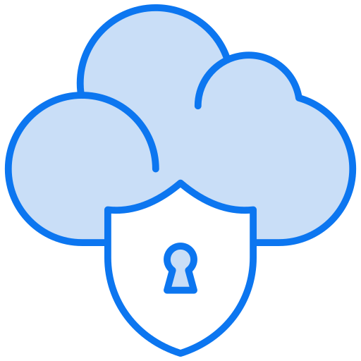 protección en la nube icono gratis