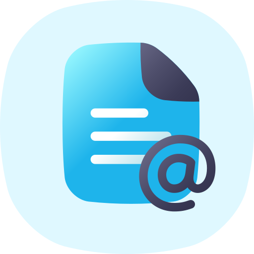 documento de correo icono gratis