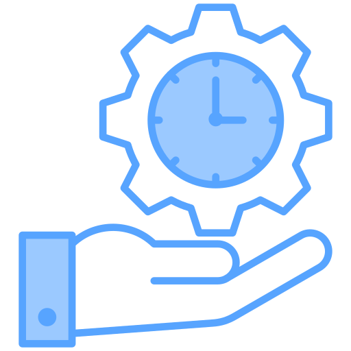 gestión del tiempo icono gratis