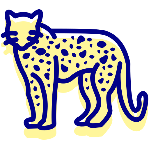 leopardo icono gratis