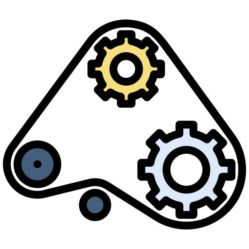 correa de distribución icono gratis