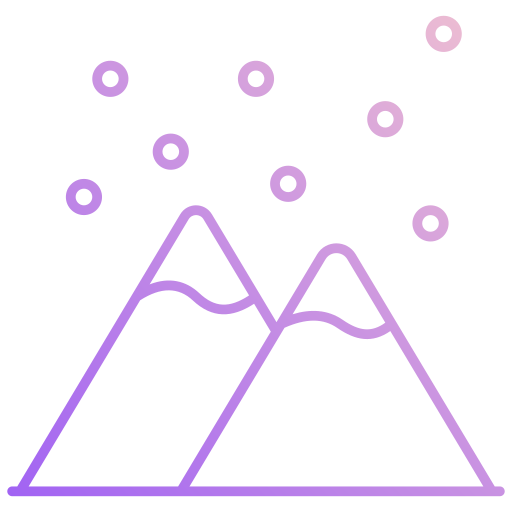 montañas nevadas icono gratis