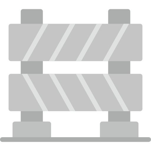 barrera de carretera icono gratis