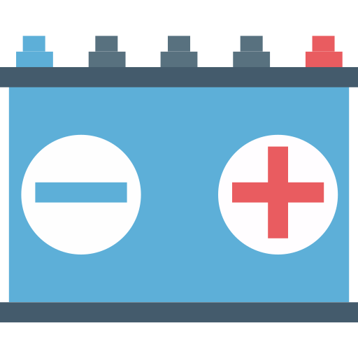 batería de coche icono gratis
