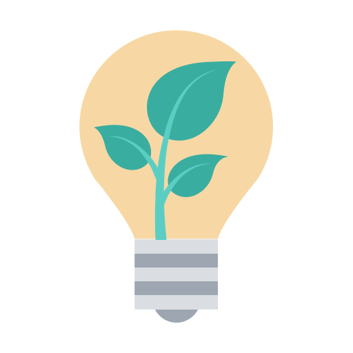 bombilla ecológica icono gratis