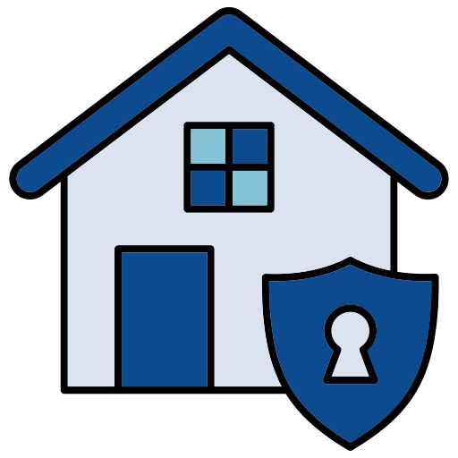 seguridad del hogar icono gratis