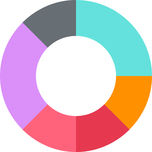 Gráfico circular icono gratis