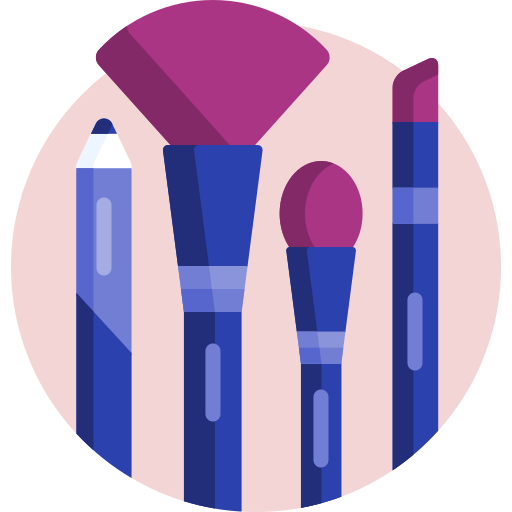 Pinceles de maquillaje icono gratis