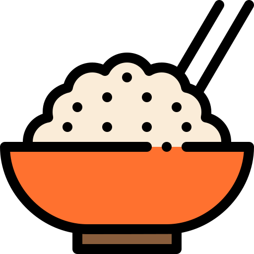 Rice Detailed Rounded Lineal color icon