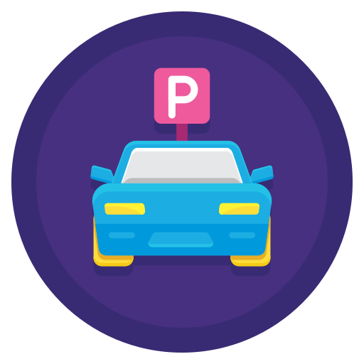 aparcamiento de coches icono gratis