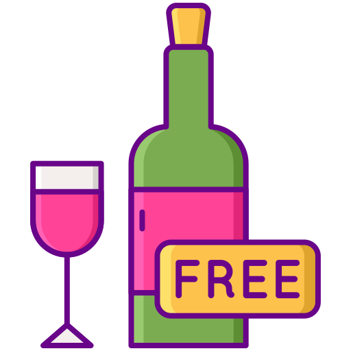 vino icono gratis