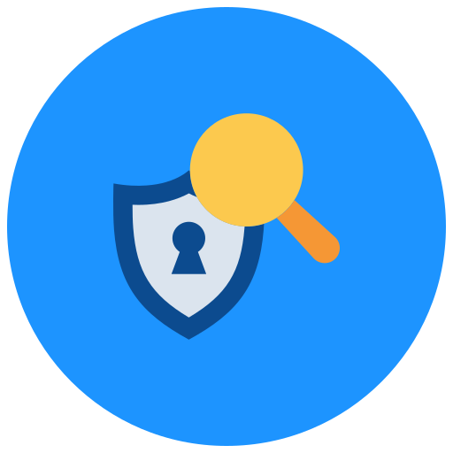 análisis de seguridad icono gratis