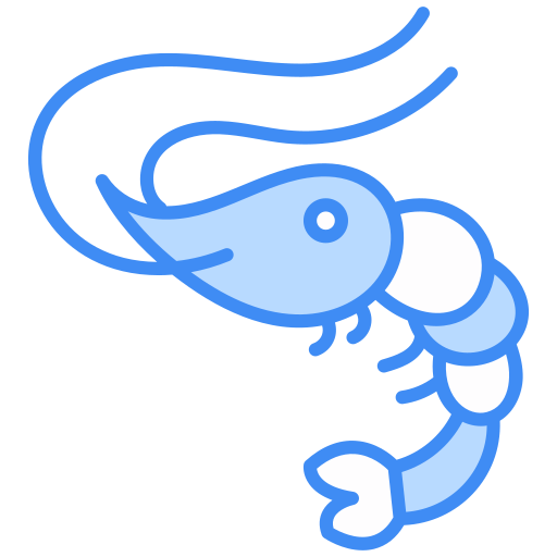 camarón icono gratis