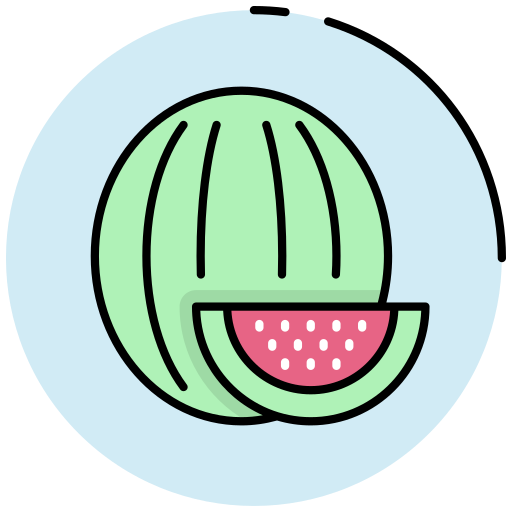 sandía icono gratis