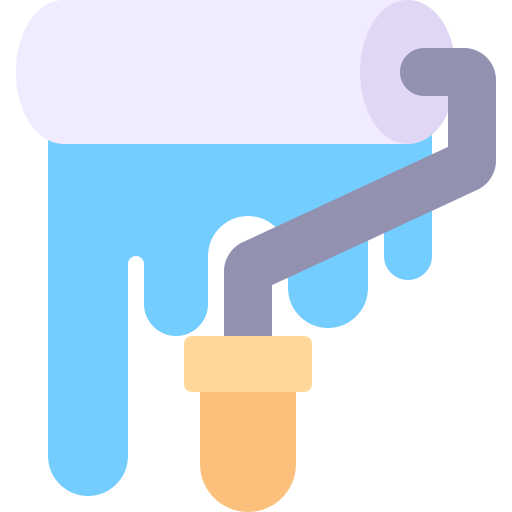 rodillo de pintura icono gratis