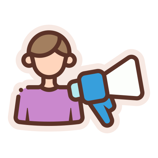 hombre de influencia icono gratis