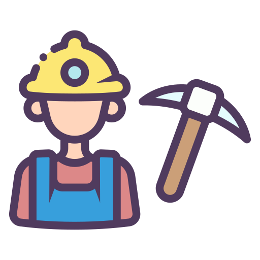 minero icono gratis